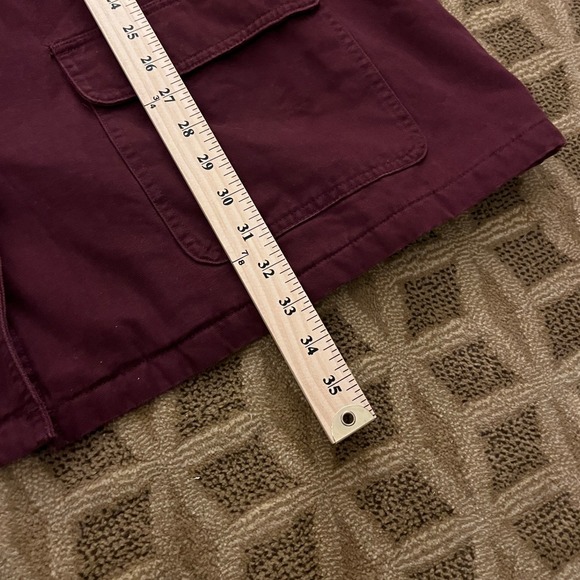NWT! Lands End Mens Burgundy Corduroy Collar Plaid Lined Barn Chore Jacket 3XL - Picture 6 of 6